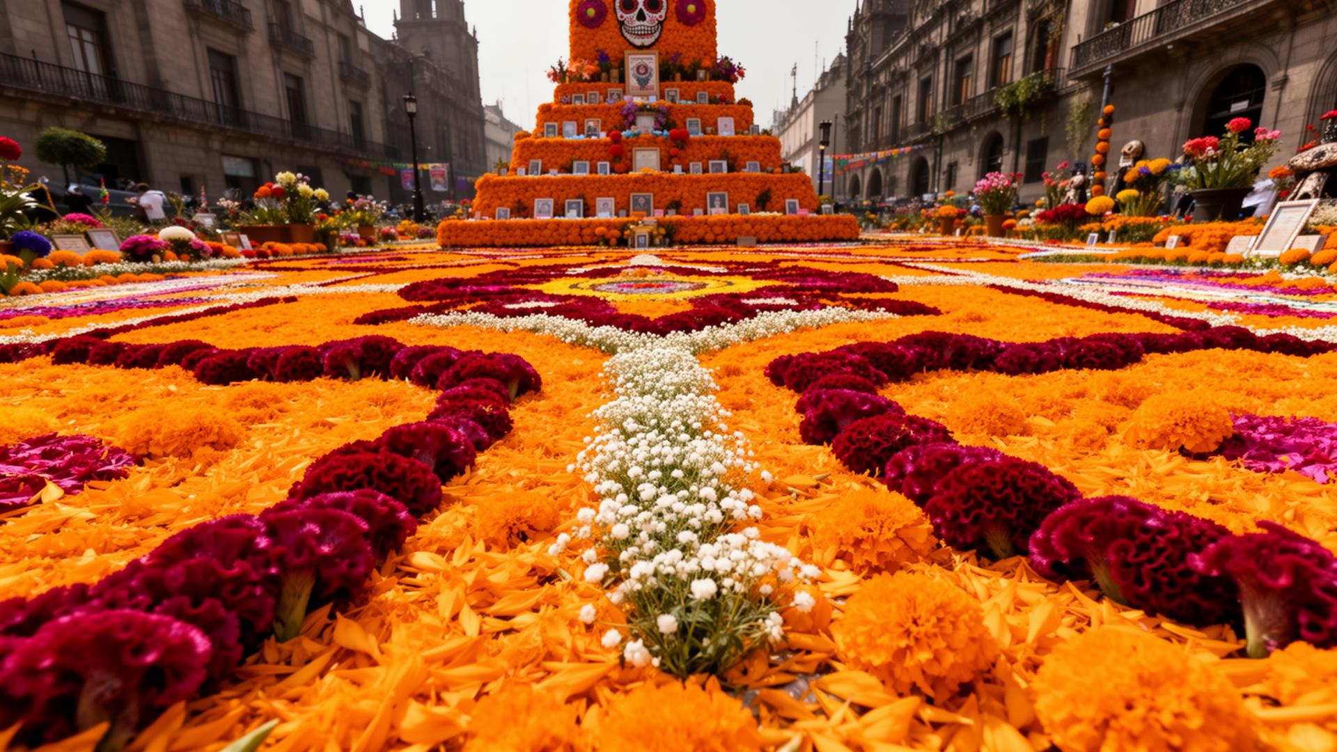 Marigold Carpet in the Zócalo